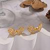 Cube 304 Stainless Steel Hoop Earrings EU5379-6