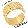 Minimalist 304 Stainless Steel Wide Band Cuff Open Rings for Women YZ5723-2-1