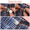 8Pcs Brass Rhinestone Cufflinks BUTT-GL0001-08B-4