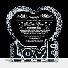 Heart with Word K9 Glass Figurines DJEW-WH0026-003-1