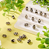 20Pcs 5 Styles Tibetan Style dZi Agate Beads G-TA0002-67-5