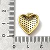 Brass Micro Pave Cubic Zirconia Pendants KK-C090-42G-03-3