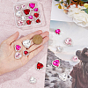 24Pcs 12 Styles Pink Series Heart Sew On Glass Rhinestones DIY-FH0005-84-3