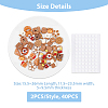 40Pcs 20 Styles Opaque Resin Decoden Cabochons RESI-FH0001-13-2