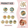 15Pcs Brass Enamel Beads KK-TA0009-21-4
