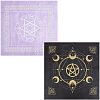 2 Sheets 2 Style Non-Woven Fabric Tarot Tablecloth for Divination AJEW-CN0001-61A-1