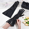 1 Pair PU Leather Long Whole Finger Gloves AJEW-CL0005-12B-3