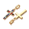304 Stainless Steel Rhinestone Pendants RB-CBA5CCB-05D-G-3