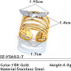 304 Stainless Steel Cuff Open Rings FS-WGD1193-07-1