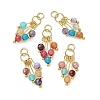 Natural Agate(Dyed & Heated) Pendants PALLOY-JF05316-2