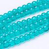 Spray Painted Crackle Glass Beads Strands CCG-Q001-4mm-15-2