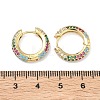 Brass Micro Pave Cubic Zirconia Hoop Earrings EJEW-C181-13G-7