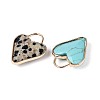 Natural & Synthetic Mixed Stone Faceted Pendants G-Q601-03G-2