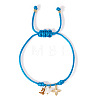 304 Stainless Steel & Brass & Natural Shell Charm Bracelets HP8667-5-1