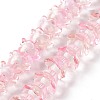 Transparent Glass Beads Strands LAMP-H061-01D-04-1