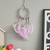 Cotton Woven Net/Web with Feather Hanging Decorations PW-WGE10F4-01-1