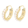 Brass Hoop Earrings LS-EJEW-C181-10G-4
