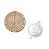 Natural Keshi Pearl Connector Charms PALLOY-JF04188-01-2