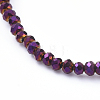Electroplate Glass Beaded Necklaces NJEW-JN02793-03-2