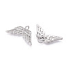 Brass Micro Pave Cubic Zirconia Cross Pendants ZIRC-T016-02P-2