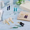 7 Pairs 7 Styles Gemstone Chip Beaded Dangle Earrings EJEW-TADJ00002-5