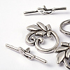 Leaf Tibetan Style Alloy Toggle Clasps LS-LF0676Y-3