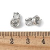 Brass Micro Pave Cubic Zirconia Pendants Bails KK-D324-39P-3