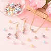 50Pcs 5 Colors Electroplated Shell Pearl Beads BSHE-YW0001-23-4