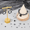 179pcs 4 Sizes Synthetic Snowflake Obsidian Beads G-AR0005-39-4