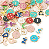 Alloy Enamel Charms ENAM-TA0003-59-2