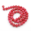 Dyed Natural Jade Beads Strands G-D434-10mm-08-1-5