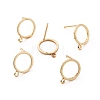 Brass Stud Earring Findings LS-X-KK-S348-358-2