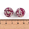 Polymer Clay Pave Rhinestone Beads RB-T018-01C-3