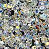 AB Color Plated Electroplate Transparent Glass Beads EGLA-M030-02A-AB01-2