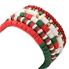 6Pcs Christmas Theme Polymer Clay Heishi Beads & Glass Seed Beaded Stretch Bracelets Set BJEW-TA00539-3