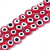 Handmade Evil Eye Lampwork Beads Strands LAMP-S191-01B-02-1