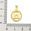 Brass Micro Pave Cubic Zirconia Pendants KK-K354-03G-12-3