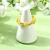 6Pcs 3 Colors Natural Gemstone Finger Rings RJEW-JR01049-5