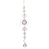 Glass Teardrop Window Hanging Suncatchers HJEW-JM04515-02-2