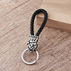 Braided PU Leather Keychains RO3493-3