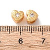 Brass Pave Cubic Zirconia Beads KK-C157-37G-3