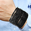 1Bag Mixed Styles Adjustable PU Leather Cord Braided Bracelets for Unisex BJEW-CL0001-47C-5