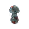 Natural Bloodstone Healing Mushroom Figurines PW-WG61562-11-1