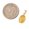 Gradient Color Natural Amber Pendants PALLOY-JF04930-02-2
