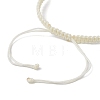 Natural Shell & Polymer Clay 3D Flower Link Bracelet BJEW-JB09815-4