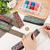 14M 4 Colors Ethnic Style Embroidery Polyester Ribbons OCOR-FG0001-66-3