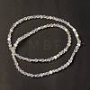 Electroplate Transparent Glass Beads Strands EGLA-L044-A-AB01-3