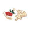 Christmas Alloy Enamel Pendants FIND-I067-02KCG-04B-2