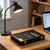 10 Grids Wood Covered with PU Leather Watch Band Organizer Storage Cases with Visible Window Lid CON-WH0112-076-5