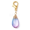 Glass Pendant Decorations HJEW-JM01713-4